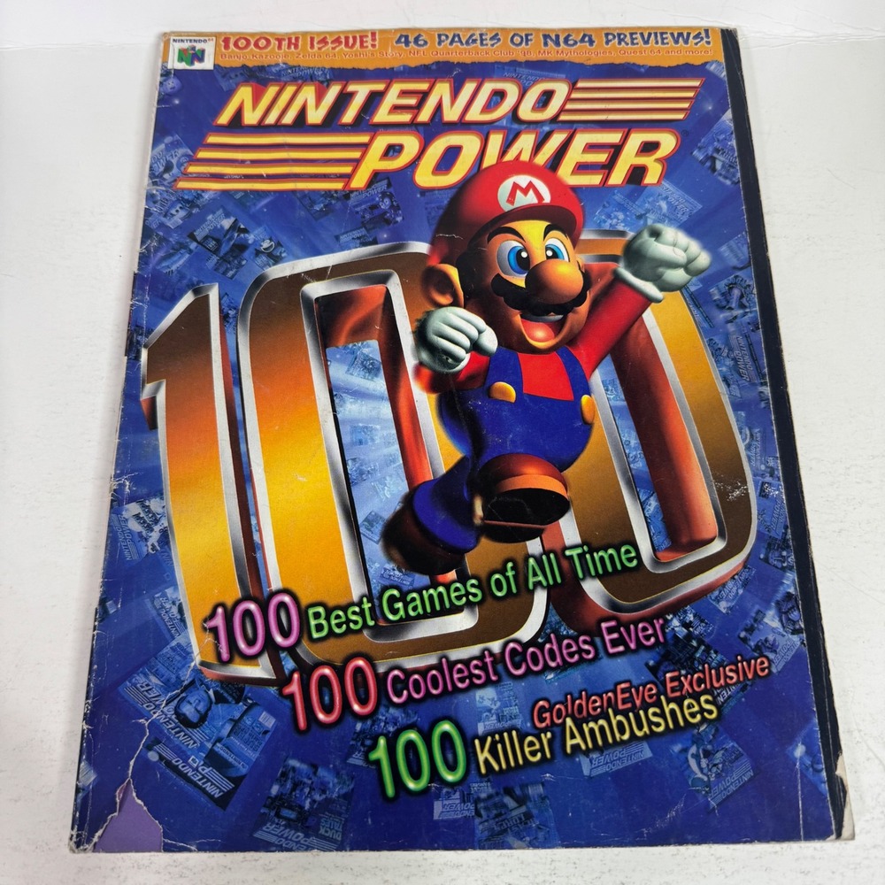 Nintendo Power Magazine Volume 100 September 1997 Mario N64 100th Issue Retro
